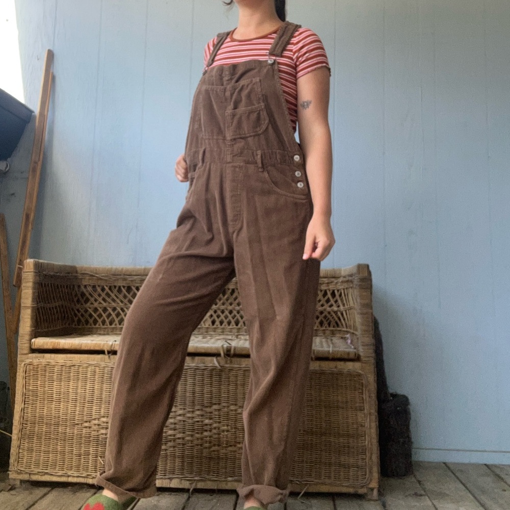 Free people corduroy overalls